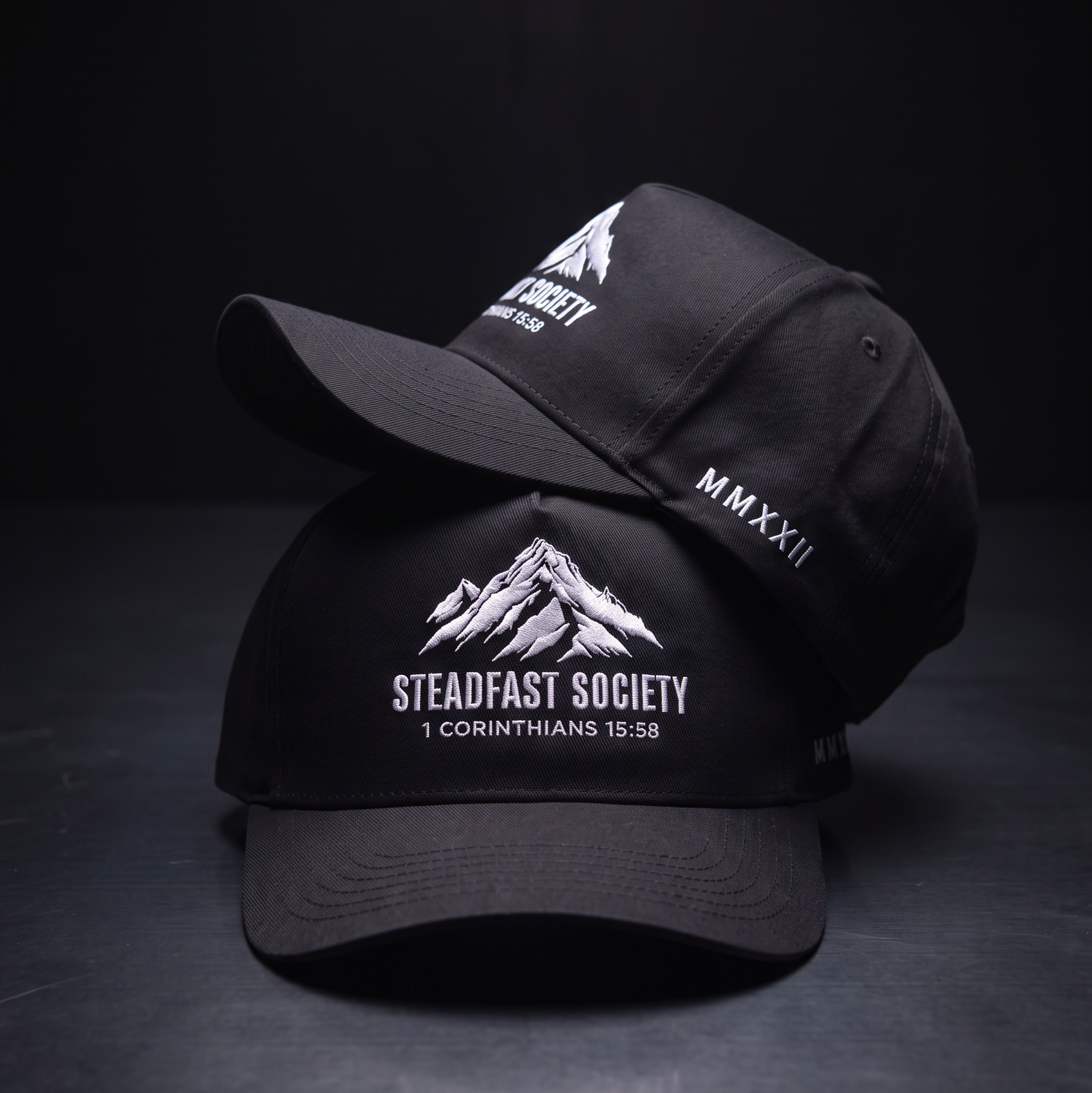 Steadfast Society Snapback // Black + White