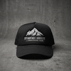 Steadfast Society Foam Trucker Hat // Black + White