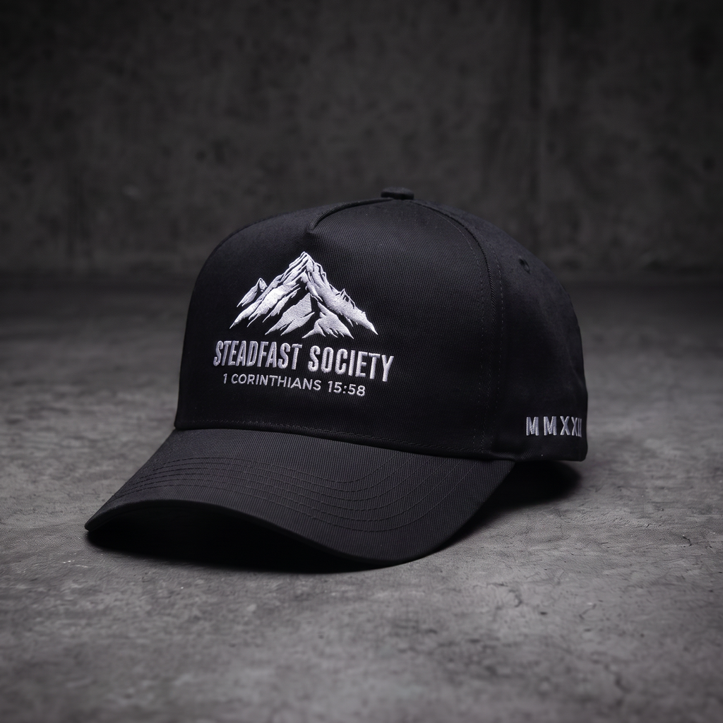 Steadfast Society Snapback // Black + White