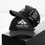 Steadfast Society Foam Trucker Hat // Black + White