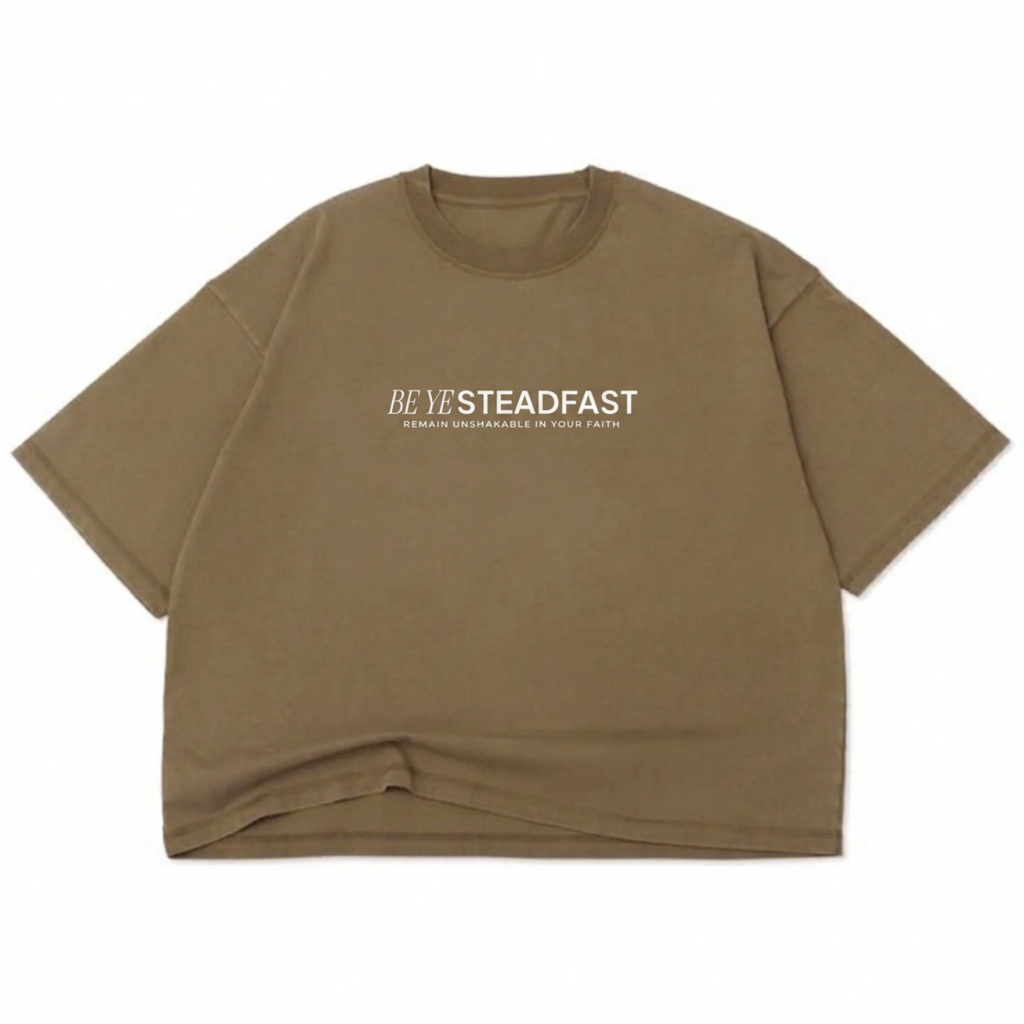 Be Ye Steadfast // Box Crop Tee