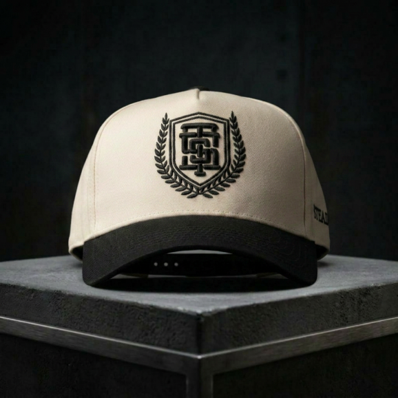 Legacy Logo //  Cream + Black // Snapback